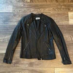 BKE Leather (faux) Jacket Black Women’s Size Small